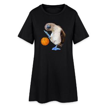 Blaufußtölpel Basketball - Frauen T-Shirt-Kleid - Schwarz - Vorne