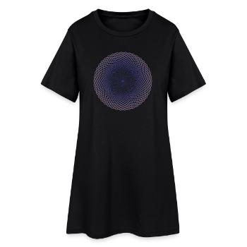 Lotus de la vie - Robe T-shirt Femme - noir - Devant