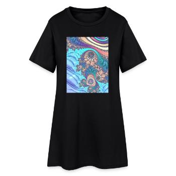Nature - Women’s T-Shirt Dress - black - Front