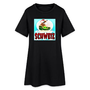 NOËL SAINT-BERNARD - CHIEN SUISSE - Robe T-shirt Femme - noir - Devant
