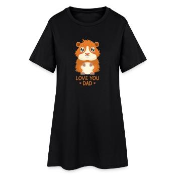 Love You Dad - Guinea Pig - Women’s T-Shirt Dress - black - Front
