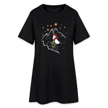 Noël VTT - Robe T-shirt Femme - noir - Devant