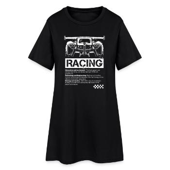 Racing Formula Tuning Rennauto Tuner Auto Logo - Frauen T-Shirt-Kleid - Schwarz - Vorne