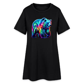 Ours - Robe T-shirt Femme - noir - Devant