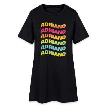 Adriano t-shirt wave effect t-shirt - Women’s T-Shirt Dress - black - Front