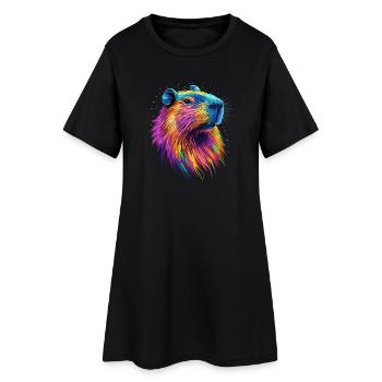 Capybara Be Capy Capybara Drôle Capybara - Robe T-shirt Femme - noir - Devant