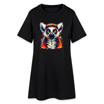 Lemur - Women’s T-Shirt Dress - black - Front