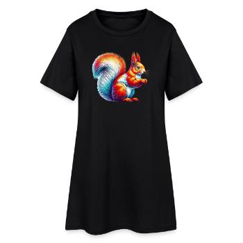 Squirrel - Women’s T-Shirt Dress - black - Front
