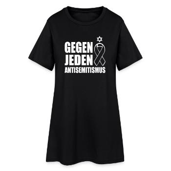 Contre tout antisémitisme - Robe T-shirt Femme - noir - Devant