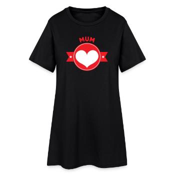 Maman d'Amour - Mother's Day - Women’s T-Shirt Dress - black - Front