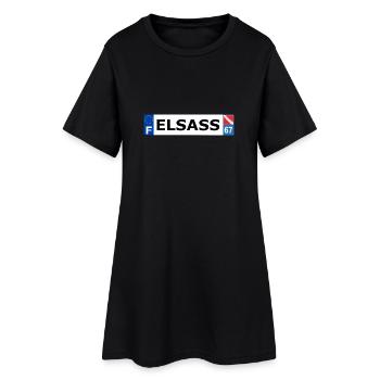 Elsass - Robe T-shirt Femme - noir - Devant