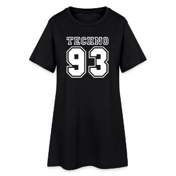 TECHNO 93 - Robe T-shirt Femme - noir - Devant