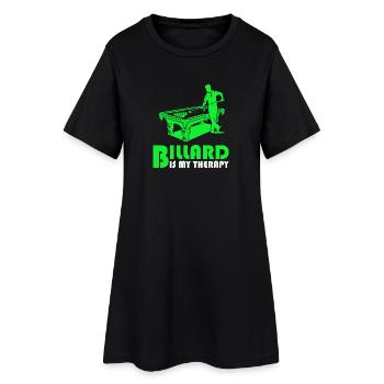Le billard est ma thérapie - Robe T-shirt Femme - noir - Devant