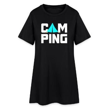 Tente de camping camping-car citations cool Van Life Outdoor - Robe T-shirt Femme - noir - Devant