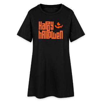 Joyeux halloween - Robe T-shirt Femme - noir - Devant
