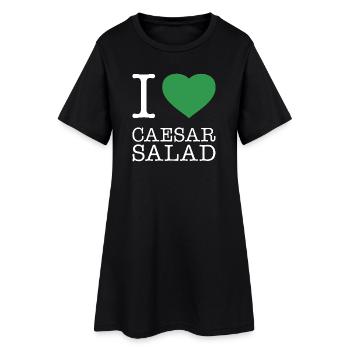 J’ADORE LA SALADE CÉSAR - Robe T-shirt Femme - noir - Devant