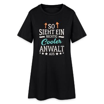 So sieht ein richtig cooler Anwalt aus Jurist - Frauen T-Shirt-Kleid - Schwarz - Vorne