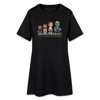 Evolution Zombie - Women’s T-Shirt Dress - black - Front