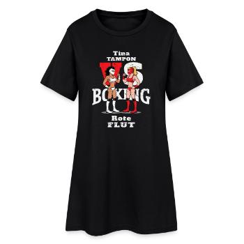 Boxe féminine - Robe T-shirt Femme - noir - Devant