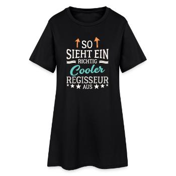 So sieht ein richtig cooler Regisseur aus - Frauen T-Shirt-Kleid - Schwarz - Vorne