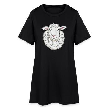 Sheep - Women’s T-Shirt Dress - black - Front