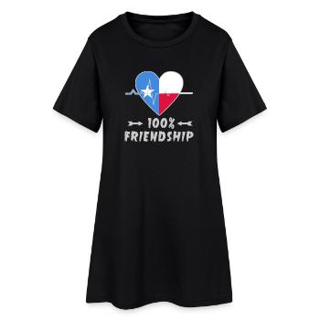 La Somalie et la Pologne : amitié à 100 % - Robe T-shirt Femme - noir - Devant