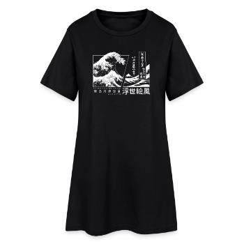 die große Welle vor Kanagawa Japan - Frauen T-Shirt-Kleid - Schwarz - Vorne