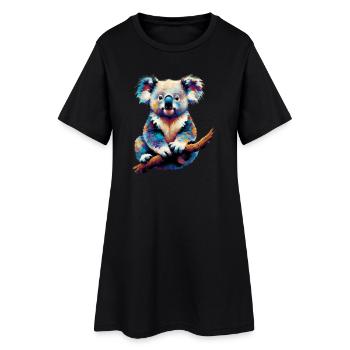 Koala - Women’s T-Shirt Dress - black - Front