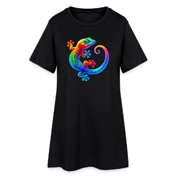 Gecko - Robe T-shirt Femme - noir - Devant