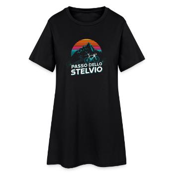 Vélo de route Passo dello Stelvio, Italie - Robe T-shirt Femme - noir - Devant