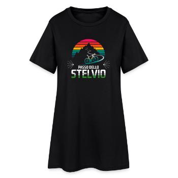 Passo delle Stelvio Cycling Design - Robe T-shirt Femme - noir - Devant