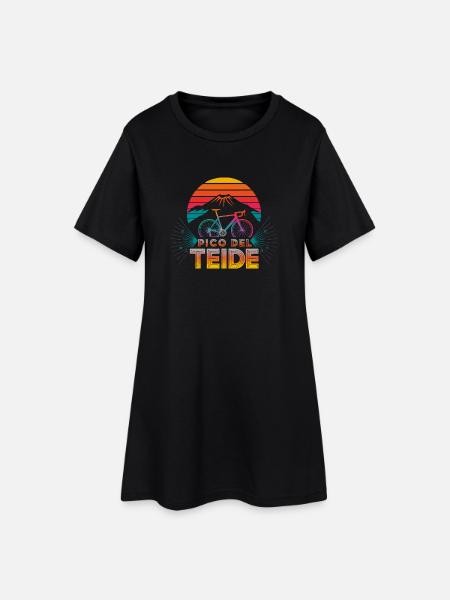 Pico del Teide Cycling Adventure - Women’s T-Shirt Dress - black