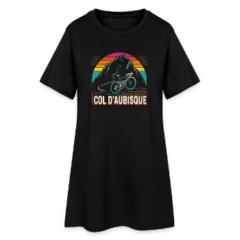 Col d’Aubisque Cycling Design - Robe T-shirt Femme - noir - Devant