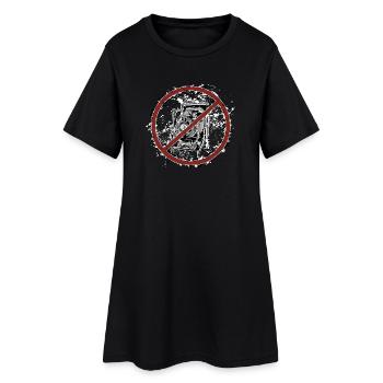 Veuillez ne pas prendre de photos - Robe T-shirt Femme - noir - Devant