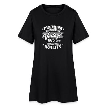 Geburtstag Vintage 1975 Limitierte Auflage - Frauen T-Shirt-Kleid - Schwarz - Vorne