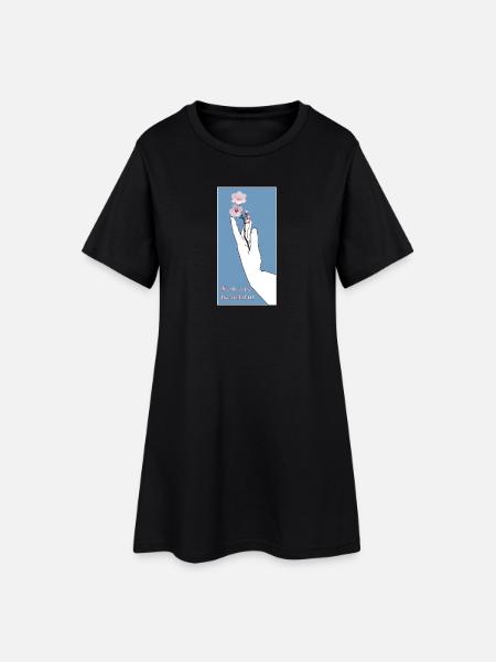 Tu es belle - Robe T-shirt Femme - noir