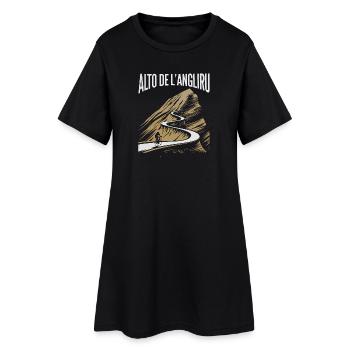 Montée de l’Alto de L’Angliru - Robe T-shirt Femme - noir - Devant