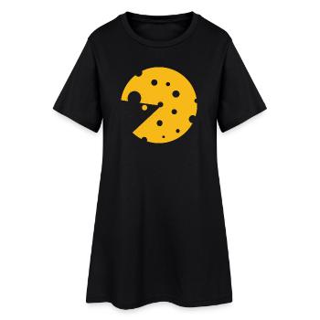 Du fromage ou une souris dans cette illusion d’optique amusante - Robe T-shirt Femme - noir - Devant
