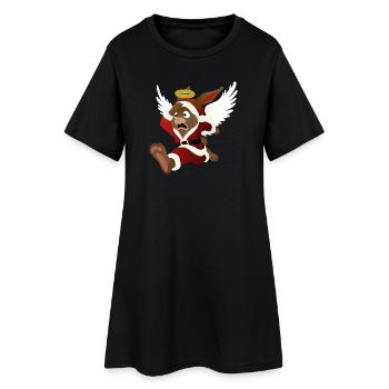 L’aide du Père Noël - le lapin de Pâques - Robe T-shirt Femme - noir - Devant