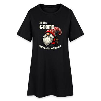 Conception de nain de Noël amusant - Robe T-shirt Femme - noir - Devant