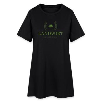 Emblème de la Passion du Fermier - Robe T-shirt Femme - noir - Devant