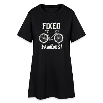 Fixies Fan, Vélo Urbain City Style vélo design - Robe T-shirt Femme - noir - Devant