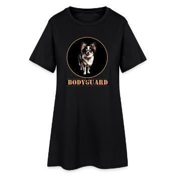Garde du corps Chihuahua Circle - Robe T-shirt Femme - noir - Devant