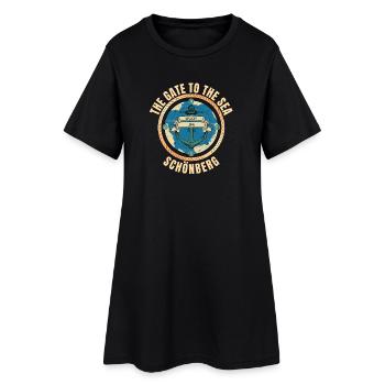 The Gate to the Sea - Schönberg - Frauen T-Shirt-Kleid - Schwarz - Vorne