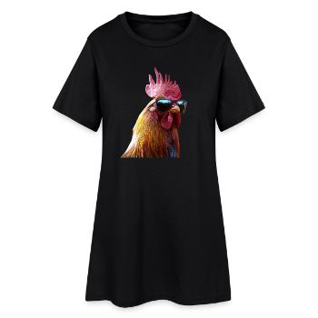Coq Poulet Papa Poulailler Papa Poulet fermier Poulets - Robe T-shirt Femme - noir - Devant