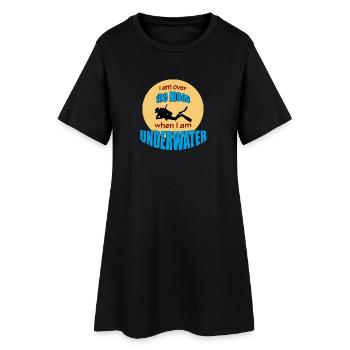 PLONGÉE - Robe T-shirt Femme - noir - Devant