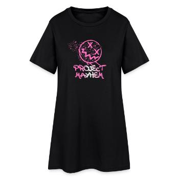 Project Mayhem - Women’s T-Shirt Dress - black - Front