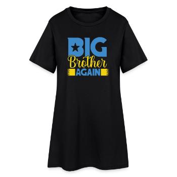 GRAND FRÈRE ENCORE encore grand frère - Robe T-shirt Femme - noir - Devant