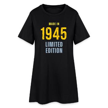 Fabriqué en 1945, édition limitée - Robe T-shirt Femme - noir - Devant