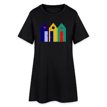 anniversaire. anniversaire décennie. humour. drôle - Robe T-shirt Femme - noir - Devant